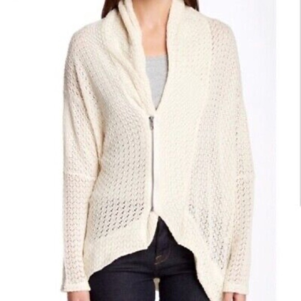 DOLAN‎ Crochet Zip Cardigan